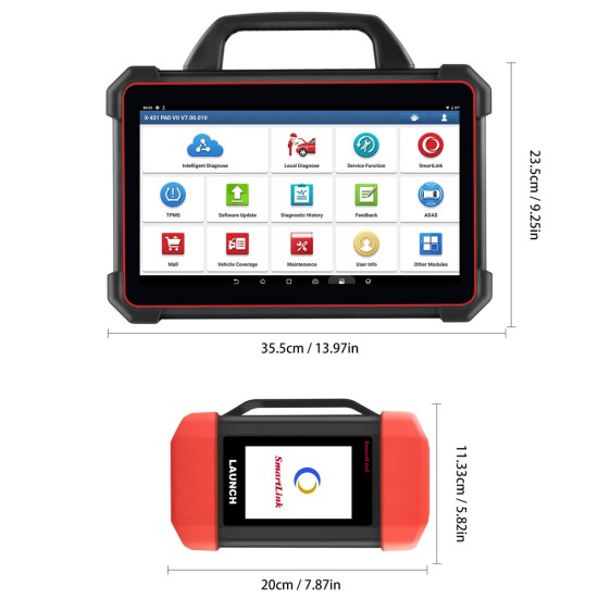 Launch X-431 PAD VII PAD 7 Elite Automotive Diagnostic Tool Support Online Coding Programming and ADAS Calibration 