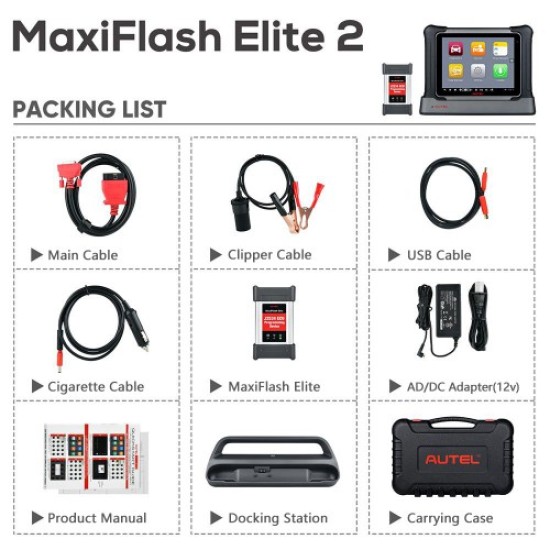 2023 Autel Maxisys Elite II Automotive Diagnostic Tool Support Bi-Directional Control and J2534 ECU Programming 2023 Autel Maxisys Elite II Automotive Diagnostic Tool Support Bi-Directional Control and J2534 ECU Programming