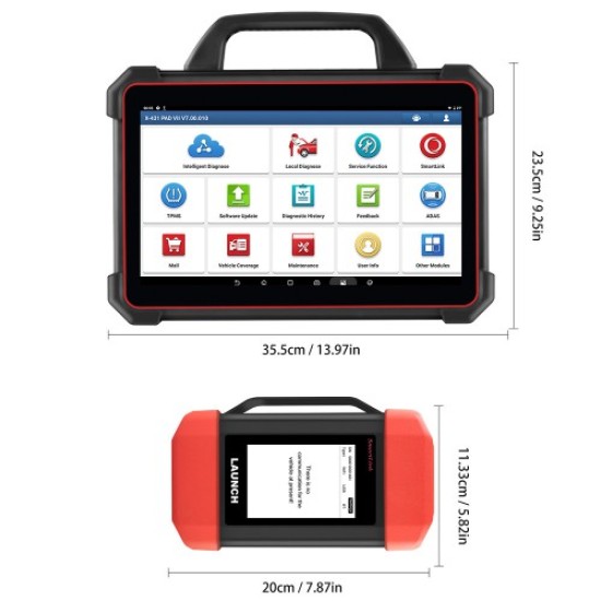 Launch X-431 PAD VII PAD 7 Elite Plus GIII X-Prog 3 Full System Diagnostic Tool Support Key Programming/ Online Coding and ADAS Calibration