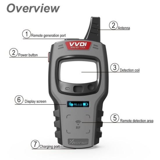 Xhorse VVDI Mini Key Tool Remote Key Programmer Support IOS and Android Global Version Xhorse VVDI Mini Key Tool Remote Key Programmer Support IOS and Android Global Version