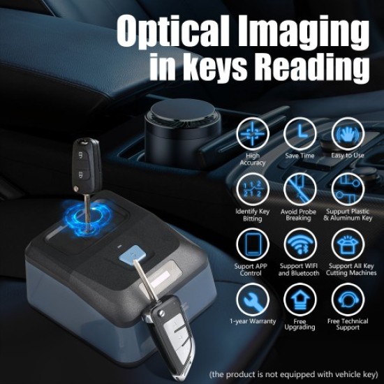 Xhorse Key Reader XDKP00GL Blade Skimmer Key Identification Device Work with Xhorse APP and Key Cutting Machine Xhorse Key Reader XDKP00GL Blade Skimmer Key Identification Device Work with Xhorse APP and Key Cutting Machine