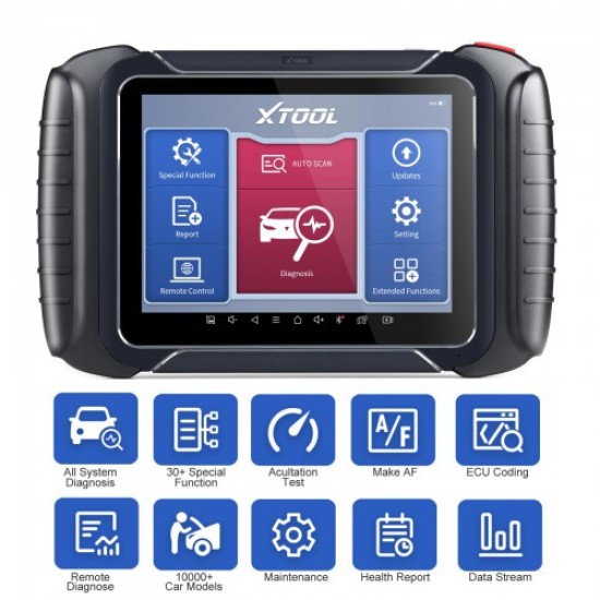 2023 XTOOL D8 Automotive Scan Tool Bi-Directional Control OBD2 Car Diagnostic Scanner+ECU Coding 31+ Services+Key Programming