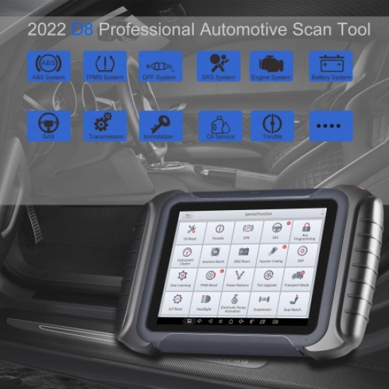 2023 XTOOL D8 Automotive Scan Tool Bi-Directional Control OBD2 Car Diagnostic Scanner+ECU Coding 31+ Services+Key Programming 2023 XTOOL D8 Automotive Scan Tool Bi-Directional Control OBD2 Car Diagnostic Scanner+ECU Coding 31+ Services+Key Programming