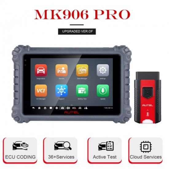 2023 Newest Autel MaxiCOM MK906 PRO Scanner Upgraded of MS906 Pro/MK906BT Diagnostic Tool with Advanced ECU Coding