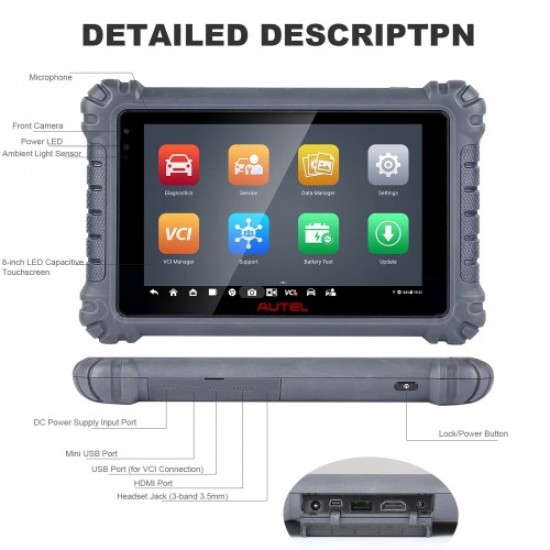 2023 Newest Autel MaxiCOM MK906 PRO Scanner Upgraded of MS906 Pro/MK906BT Diagnostic Tool with Advanced ECU Coding