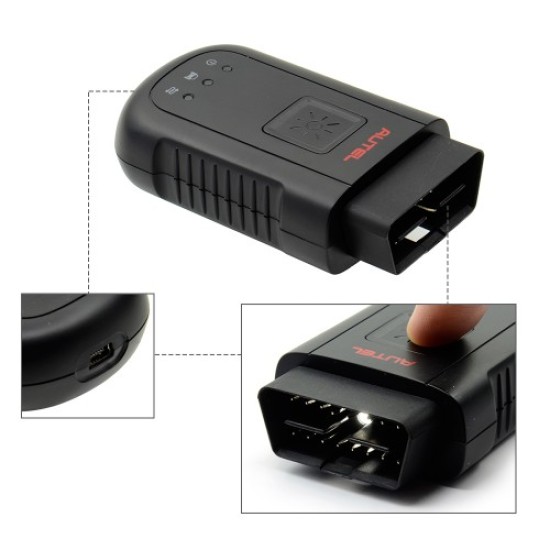 Autel MaxiSYS-VCI 100 Compact Bluetooth Vehicle Communication Interface MaxiVCI V100 for Autel MS906BT/ MK906BT/ MK908P/ Elite/ MS908 Autel MaxiSYS-VCI 100 Compact Bluetooth Vehicle Communication Interface MaxiVCI V100 for Autel MS906BT/ MK906BT/ MK908P/ Elite/ MS908