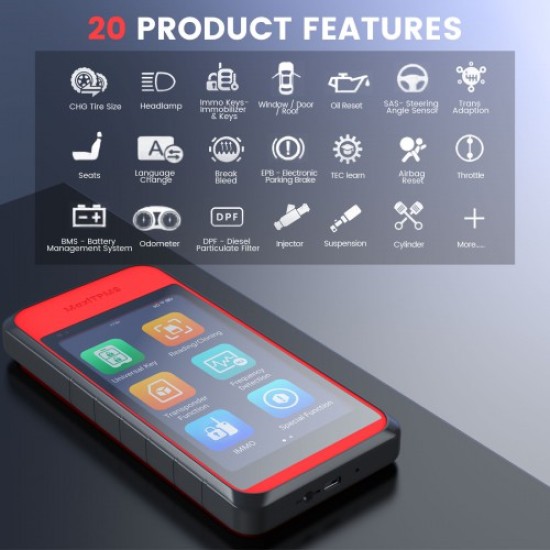 Autel MaxiTPMS ITS600E TPMS Relearn Tools TPMS Programming Tool Activate/Relearn All Sensors TPMS Diagnostics 4 Reset Functions Autel MaxiTPMS ITS600E TPMS Relearn Tools TPMS Programming Tool Activate/Relearn All Sensors TPMS Diagnostics 4 Reset Functions