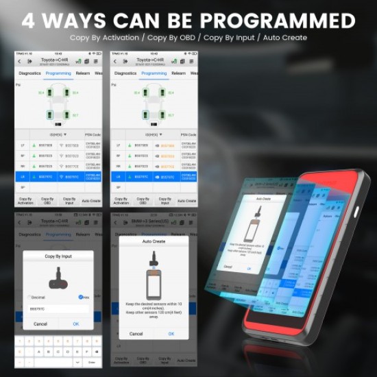 Autel MaxiTPMS ITS600E TPMS Relearn Tools TPMS Programming Tool Activate/Relearn All Sensors TPMS Diagnostics 4 Reset Functions Autel MaxiTPMS ITS600E TPMS Relearn Tools TPMS Programming Tool Activate/Relearn All Sensors TPMS Diagnostics 4 Reset Functions