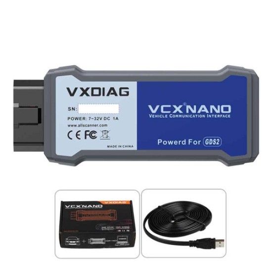 USB Version Vxdiag Vcx Nano for GM/OPEL GDS2 V2022.05 Tech2WIN 16.02.24 Diagnostic Tool