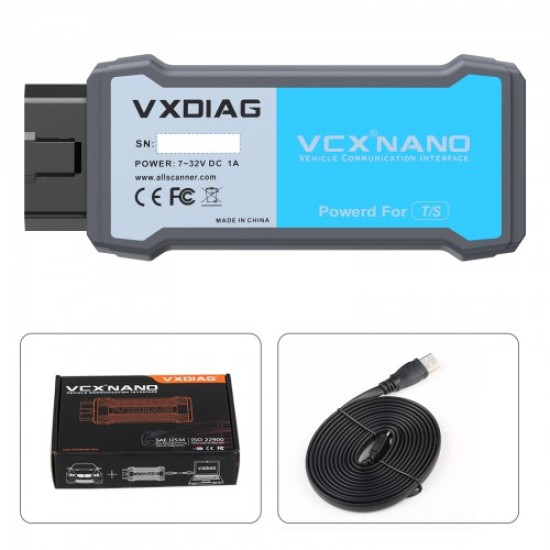 VXDIAG VCX NANO for TOYOTA TIS Techstream V17.30.011 Compatible with SAE J2534