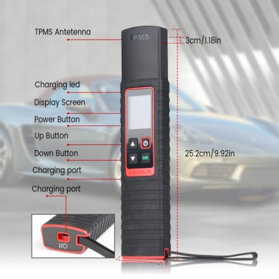 Launch X-431 TSGUN TPMS Tire Pressure Detector Handheld Terminator X431 TSGUN Sensor Activator Programming Tool