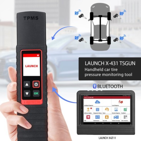 Launch X-431 TSGUN TPMS Tire Pressure Detector Handheld Terminator X431 TSGUN Sensor Activator Programming Tool Launch X-431 TSGUN TPMS Tire Pressure Detector Handheld Terminator X431 TSGUN Sensor Activator Programming Tool