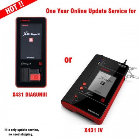One Year Online Update Service for X431 Diagun III/X431 IV/X431 V/X431 V+ One Year Online Update Service for X431 Diagun III/X431 IV/X431 V/X431 V+