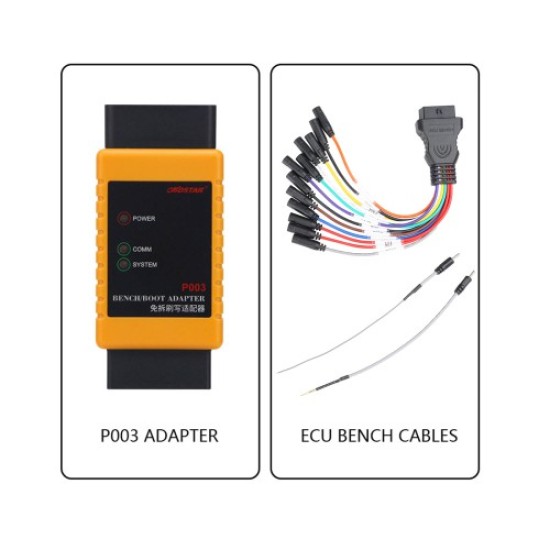 OBDSTAR DC706 ECU Tool Full Version Plus P003 Adapter and ECU Bench Cables for Reading BOSCH ECU Data CS PINCODE