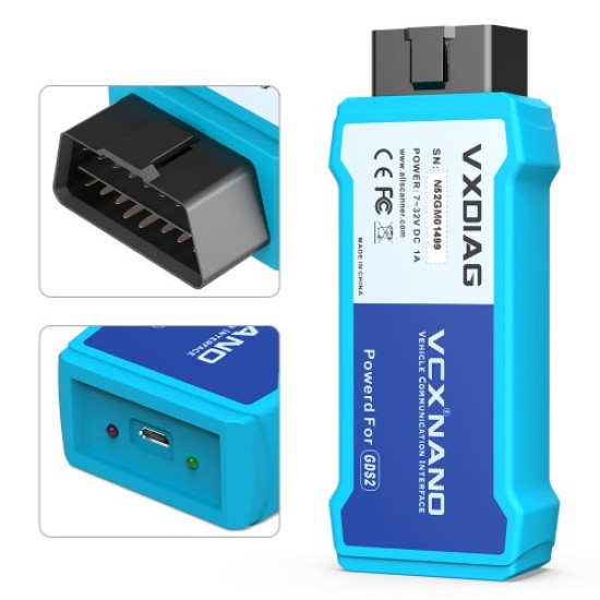 VXDIAG VCX NANO for GM/OPEL Diagnostic Tool Wifi Version VXDIAG VCX NANO for GM/OPEL Diagnostic Tool Wifi Version
