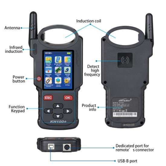 Lonsdor KH100+ Remote Key Programmer Latest Handheld Device Update Version of KH100 Lonsdor KH100+ Remote Key Programmer Latest Handheld Device Update Version of KH100