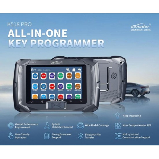 2023 Lonsdor K518 PRO Full Version All In One Key Programmer with 2pcs LT20, Toyota FP30 Cable, Nissan 40 BCM Cable, JCD, JLR and ADP Adapter 2023 Lonsdor K518 PRO Full Version All In One Key Programmer with 2pcs LT20, Toyota FP30 Cable, Nissan 40 BCM Cable, JCD, JLR and ADP Adapter