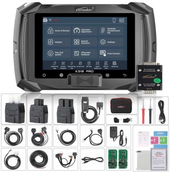 2023 Lonsdor K518 PRO Full Version All In One Key Programmer with 2pcs LT20, Toyota FP30 Cable, Nissan 40 BCM Cable, JCD, JLR and ADP Adapter 2023 Lonsdor K518 PRO Full Version All In One Key Programmer with 2pcs LT20, Toyota FP30 Cable, Nissan 40 BCM Cable, JCD, JLR and ADP Adapter