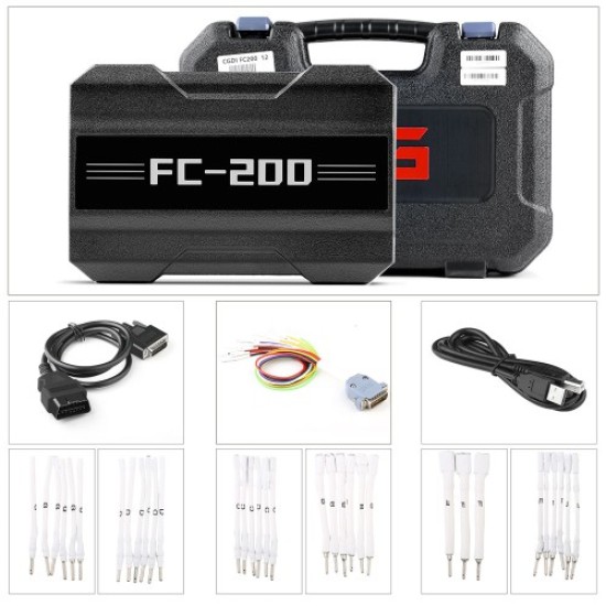 CG FC200 ECU Programmer Full Version with New Adapters Set 6HP & 8HP / MSV90 / N55 / N20 / B48/ B58 and MPC5XX Adapter for EDC16/ ME9.0