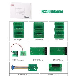 CG FC200 ECU Programmer Full Version with New Adapters Set 6HP & 8HP / MSV90 / N55 / N20 / B48/ B58 and MPC5XX Adapter for EDC16/ ME9.0